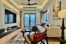 Changping Rd metro/2br2bt/central AC/floor heat/free club/tennis court/pool/balcony