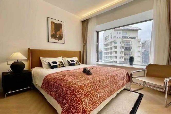Changping Rd metro/2br2bt/central AC/floor heat/free club/tennis court/pool/balcony