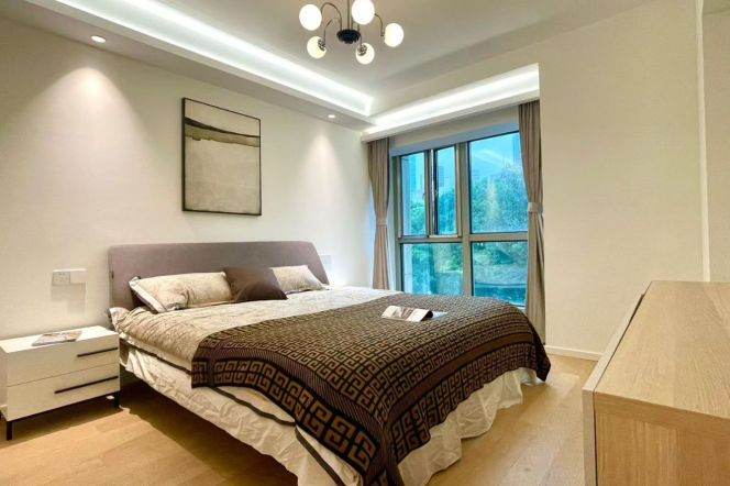 Changping Rd metro/3br2bt/central AC/floor heat/free club/tennis court/pool