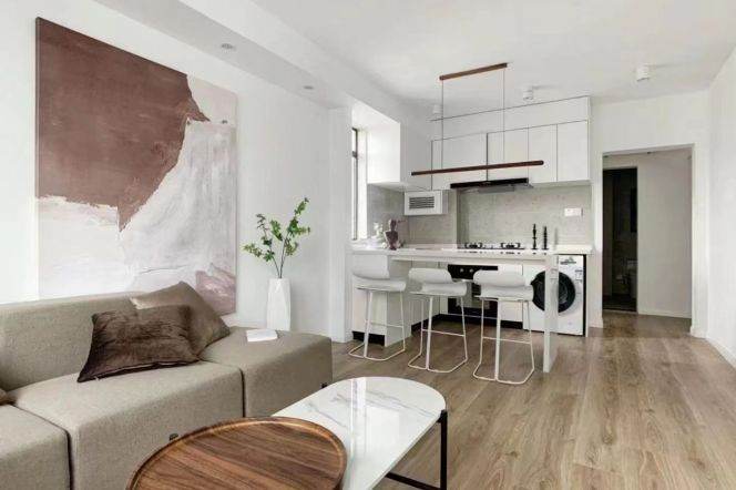 Jiangsu rd/modern 1br 2lr/High floor/wall heating/spacious&cozy@L11/2