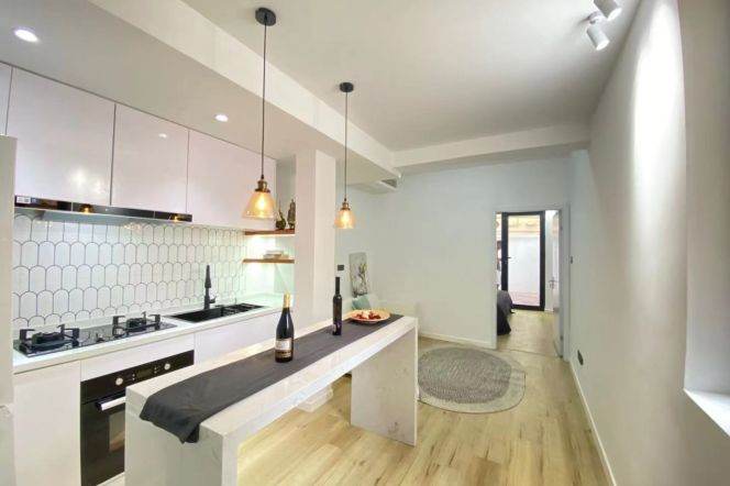 Nice yard 1Br/1Lr/1Bt apt nr Zhongshan park,M2/3/4