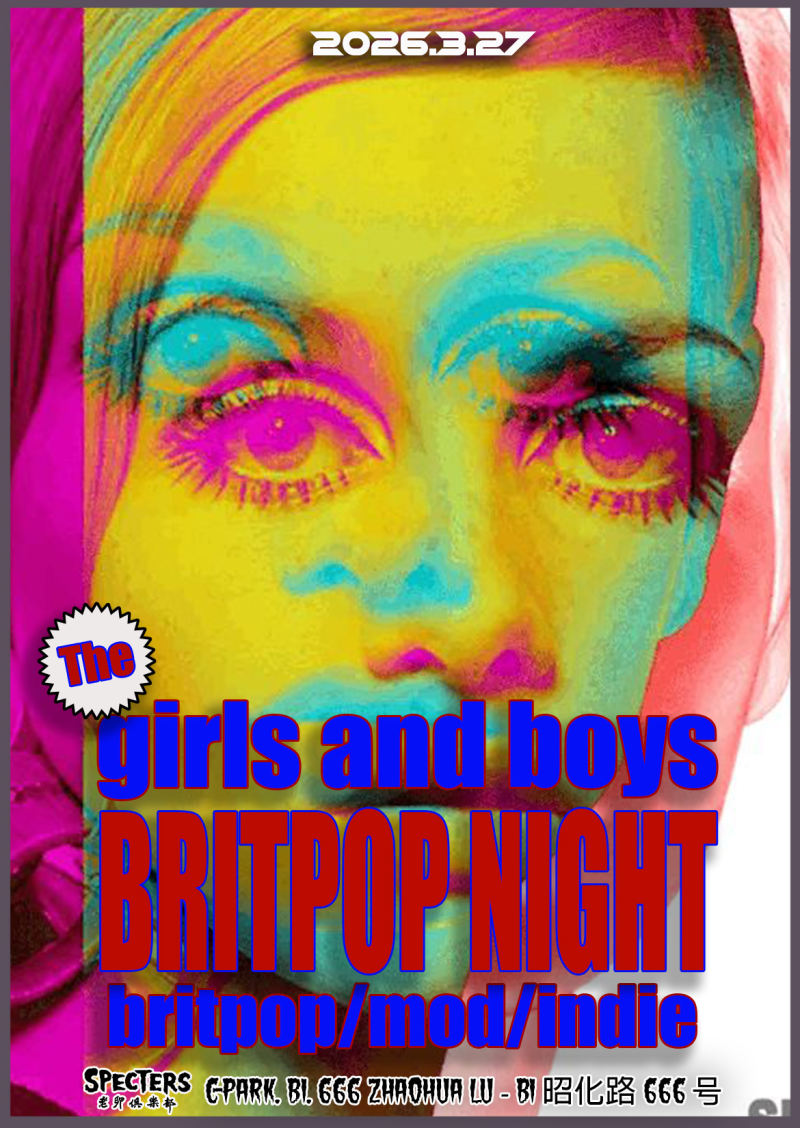 The Girls and Boys Britpop Night (Britpop, Mod, Indie)