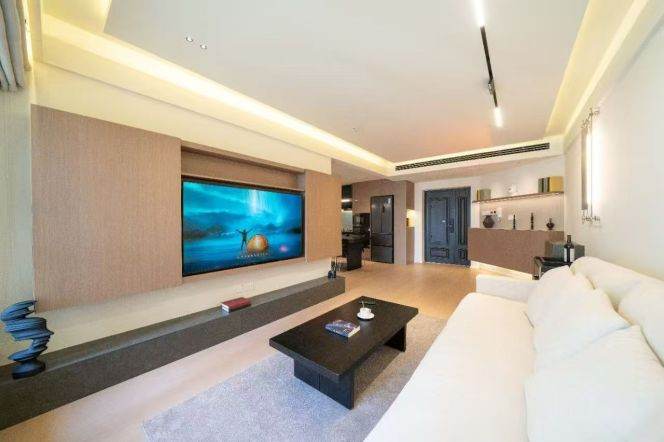 modern 2brs floor heating nice furniture balcony in Jing an temple 20K