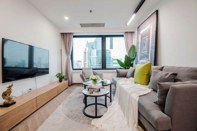 Elevator 2BR-Hong Kong Plaza-5-minute walk to Line 1/14-Huangpi South Road