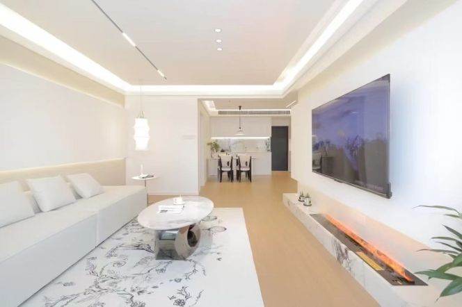 Open Balcony brand new 2 br nice modern decoration with floor heating & central AC M13 Jing'an 