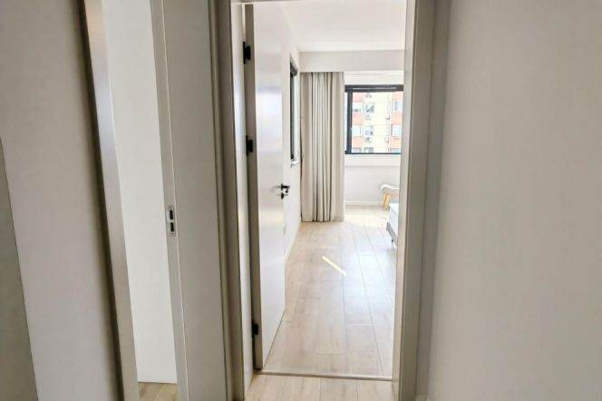 Good size 2 bedrooms with high floor view next JiaoTong University ,L 1/9/11 XuJiaHui St.