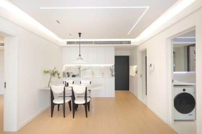 Open Balcony brand new 2 br nice modern decoration with floor heating & central AC M13 Jing'an 