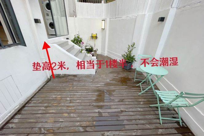 Pudong/Nice yard+modern 2br 2lr/double south/brand furniture,Lancun rd@L4/6