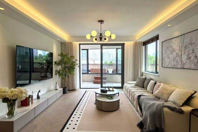 modern 3brs floor heating nice terrace near west nan jing road line 2,12,13 park su zhou river