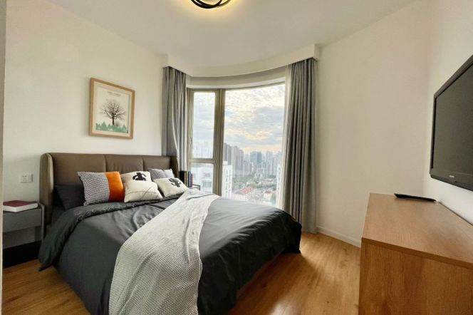 Morden&Bright 1Bdr /Floor Heating @Jingan Temple &Line 2/7/14