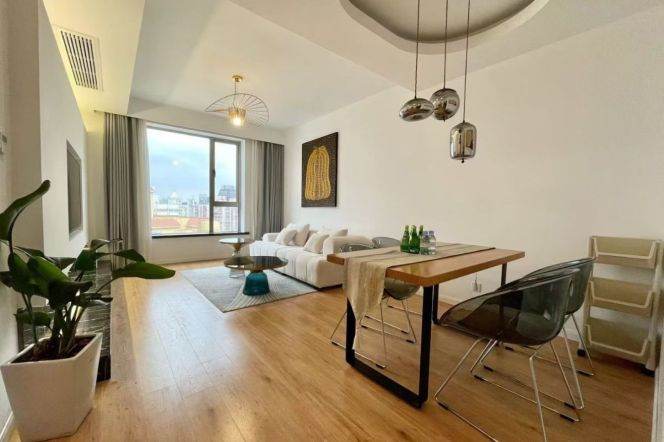 Morden&Bright 1Bdr /Floor Heating @Jingan Temple &Line 2/7/14