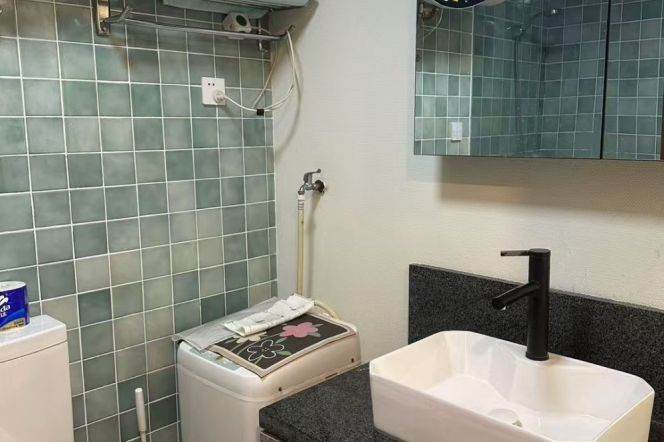 Full furnished 1br/loft & elevator @Changping Rd & Line 7