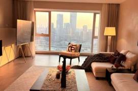 Lujiazui/3br3bt/central AC/floor heat/oven/dishwasher/bathtub/club/tennis court/pool/gym