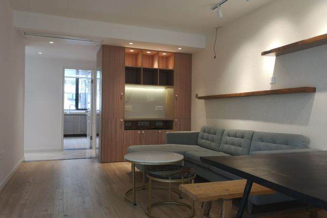 Nice garden 2Brs & 2Bth Apt+wall heating+central AC+Dishwasher@Anfu Rd