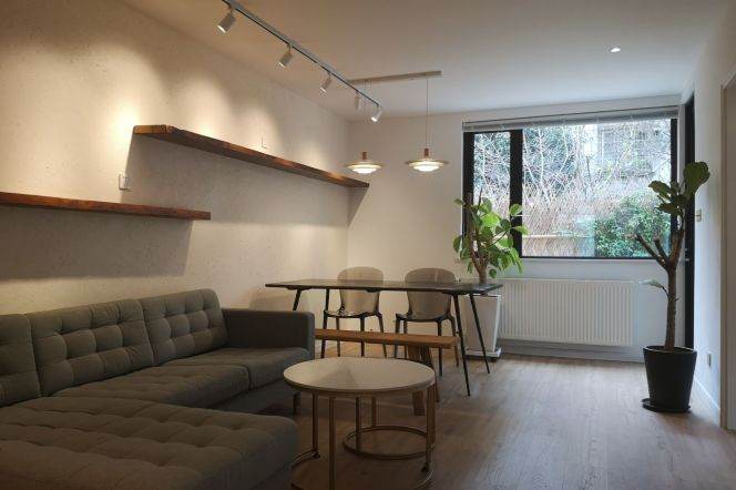 Nice garden 2Brs & 2Bth Apt+wall heating+central AC+Dishwasher@Anfu Rd