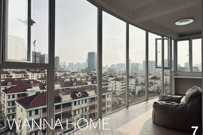 Attractive Scenic Balcony/Line 4/12 MT/Xuhui Riverside/Large Storages/Heater/Cozy1br