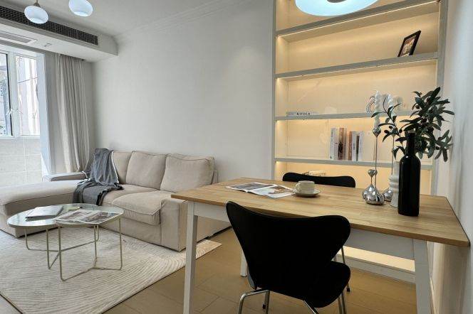 Spacious 1Br+ elevator + bathtub | Suzhou Creek | Zhongshan Park Mt 8.6K