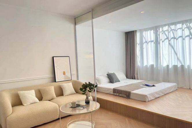 Cozy one bedroom Apt+Central AC+oven@Line14 Wuding Rd