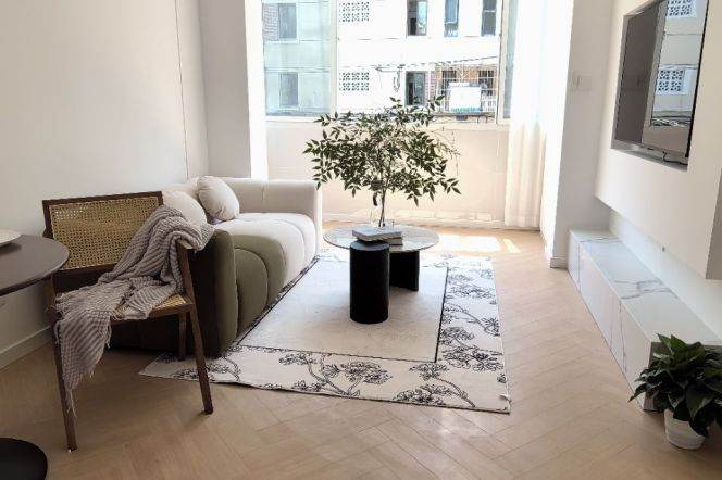 Hongqiao rd/elevator 1br 2lr+study/all bright room/central AC@L10/3/4