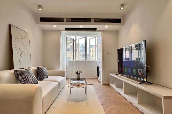 Sunny 2bedrooms elevator Apt+Central AC+oven@L2/4Zhongshan Park