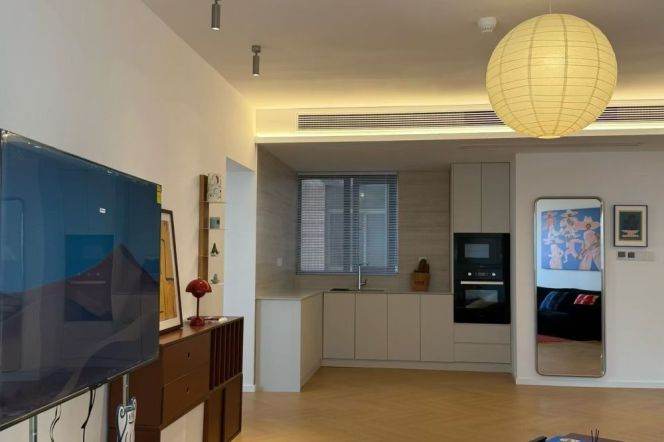 2 Brs, 1 Living room with Floor Heating/Central ac/Dish washer, 120 sqm @ Zhongshan park L3,4&2