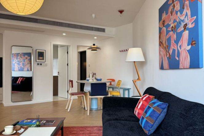 Colorful 2Br + elevator + floor heating | Zhongshan Park Metro L2/3/4