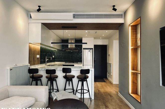 High floor 1bedroom+studyroom Balcony IFloor heating nrL2 3 4 ZhongshanPark Metro