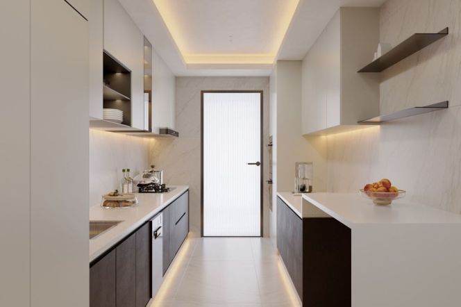 Modern4brs with floor heating and balcony in Lujiazui