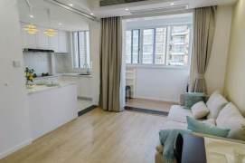 Bright 1 br on High floor in XuHui, easy to L 1/12 CaoBao Rd St.