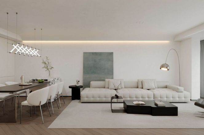 Modern4brs with floor heating and balcony in Lujiazui