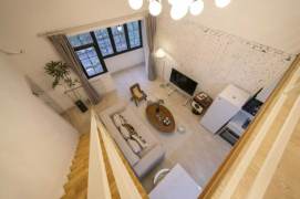 High ceiling 1Br/1Lr/1Bt apt nr Jingan temple,M2/7/14