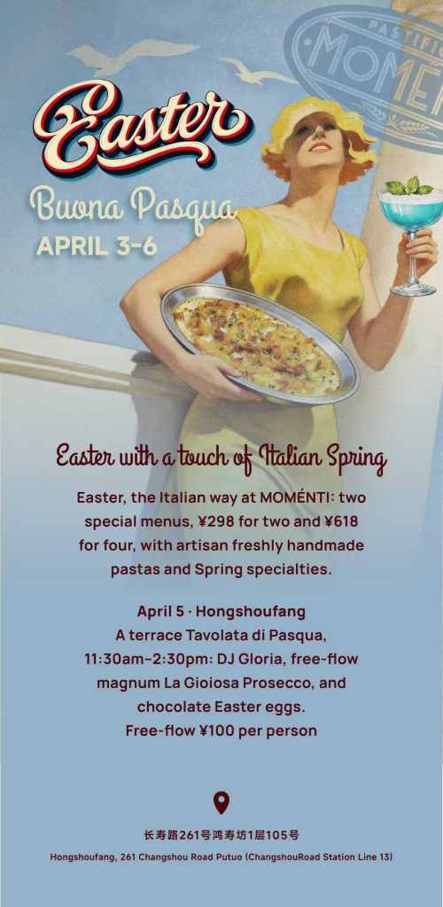 Spring, Pasta & Prosecco: Momenti’s Easter Weekend