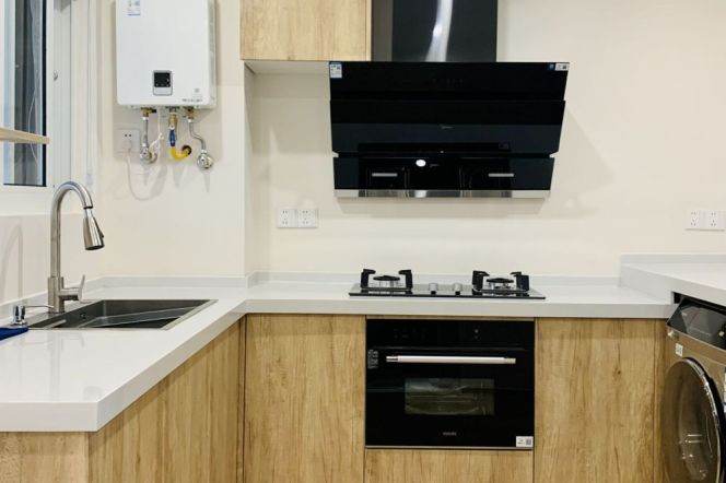 Cozy one bedroom Apt+Floor heating+oven+dryer @Xujiahui