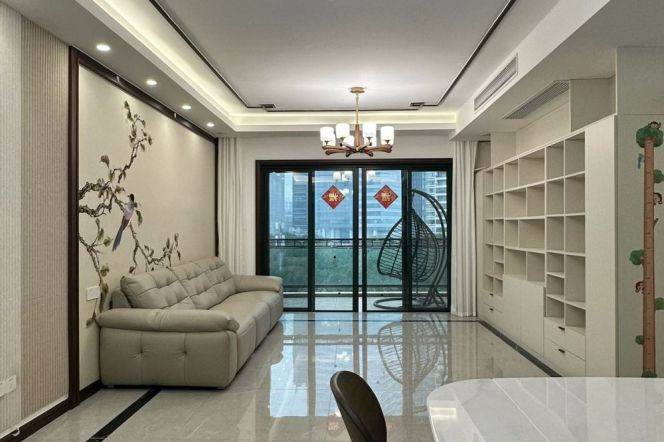modern 3brs floor heating nice balcony modern furniture in most popular compound Lujiazui