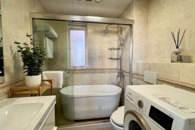 Modern 1bedroom with floor heating and terrace in Xujiahui area 