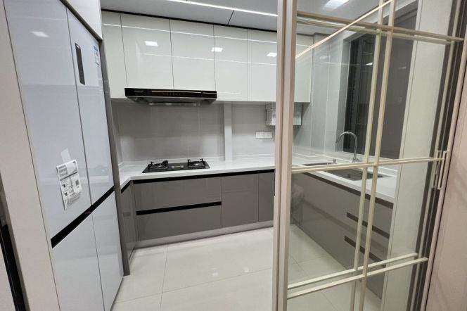 2 Brs, 1 Living room with Central ac/Oven/Dish washer, 120 sqm @ Weining metro L2
