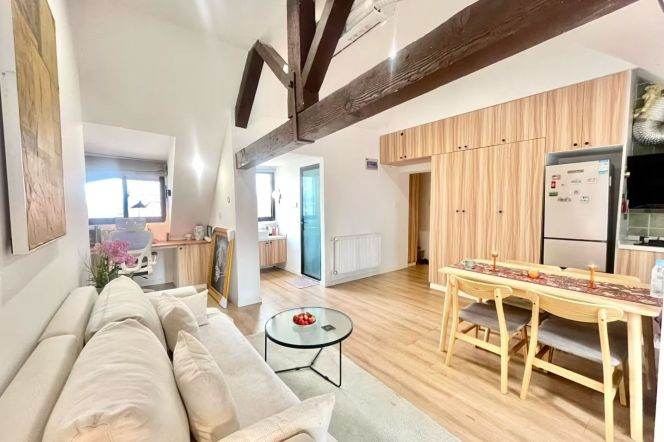 Sunny Apt with beautiful Balcony in Jing'an Temple circle