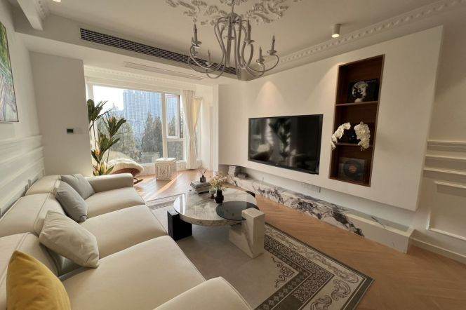 Jiangsu Rd /Wuding Rd metro/2br2bt/central AC/floor heat/oven/dishwasher/bathtub