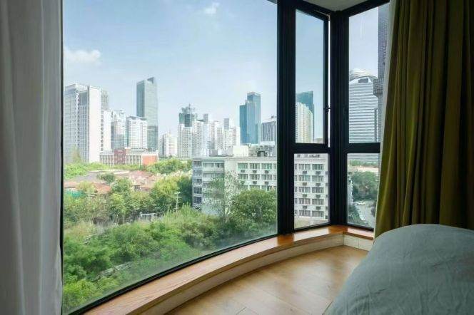 Jing'an Temple/Changping Rd /Wuding Rd metro/1br1bt/central AC/floor heat/oven