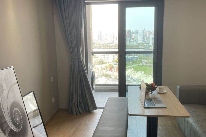 1br, subway L4 Tangqiao, Near Bund, New,Key, 6.9K