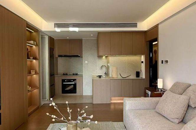 Modern 1bedroom wirt balcony and floor heating  belong to Tianzifang area
