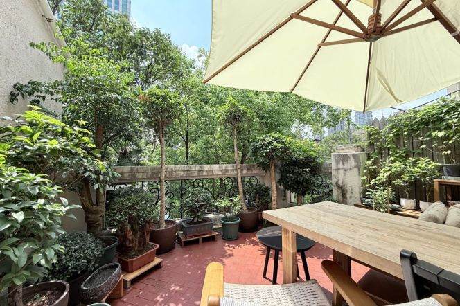 1br-terrace-4-minute walk to Line 2/7/14-Jing'an Temple