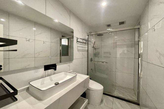 Jing'an Temple/Wuding Rd /Changping Rd metro/1br1bt/central AC/floor heat/oven