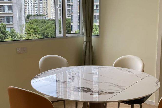 Spacious big living room 3br @Jing'an Changshou/Changping Road St.