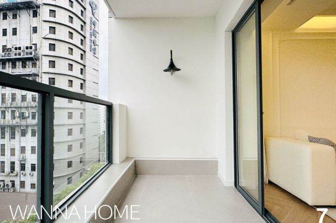 Garden Compound/Xujiahui CBD/Balcony/Large Storages/Heater/Cozy1br