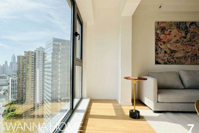 Luxury Building/Hanzhong Rd/Suzhou Creek/Parking/Fantastic View/Large Storages/Cozy2br2bt