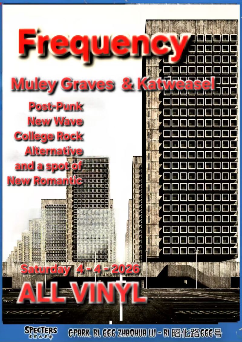 Frequency Vinyl Night (Punk, Synth - Electro, EBM, Goth Rock, Indie, College Rock)