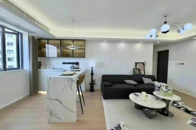 High floor 2Brs Apt+Floor heating+central AC+Oven@Jiangsu Rd