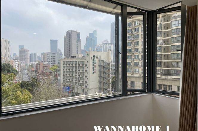 Spacious&Modern&Bright New 1Bdr 1Bath Apt+Large Closet+Jing An Temple/Large Balcony+Awesome View