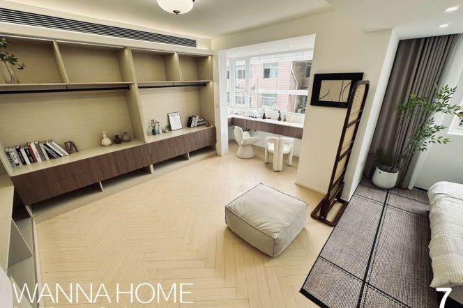 Exquisite Renovation/Zhongshan Park/Huge Walk-in Cloakroom/Large Storages/Heater/Cozy1+1br